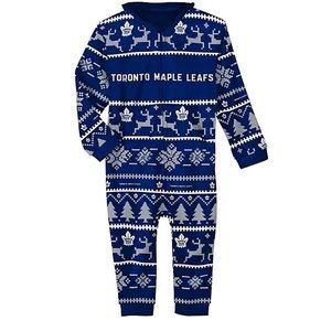 Toronto Maple Leafs Adult Unisex Christmas/Holiday Union Suit Onesie XL